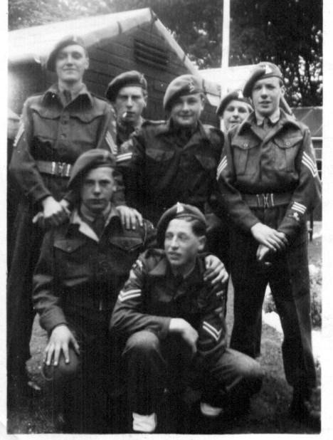 I am standing in the middle and Johnny Gibbs is on the left, also standing.